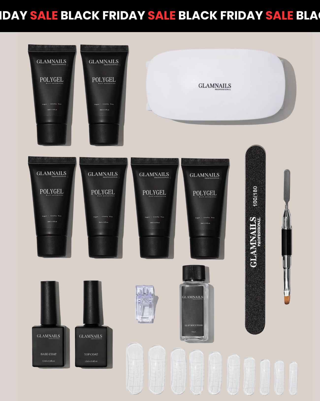 Glamnailsprofessional Gezondheid & beauty > Nagelverzorging > Nagelgel BFCM25 | Polygel Starterset | 3+3 Gratis Kleuren