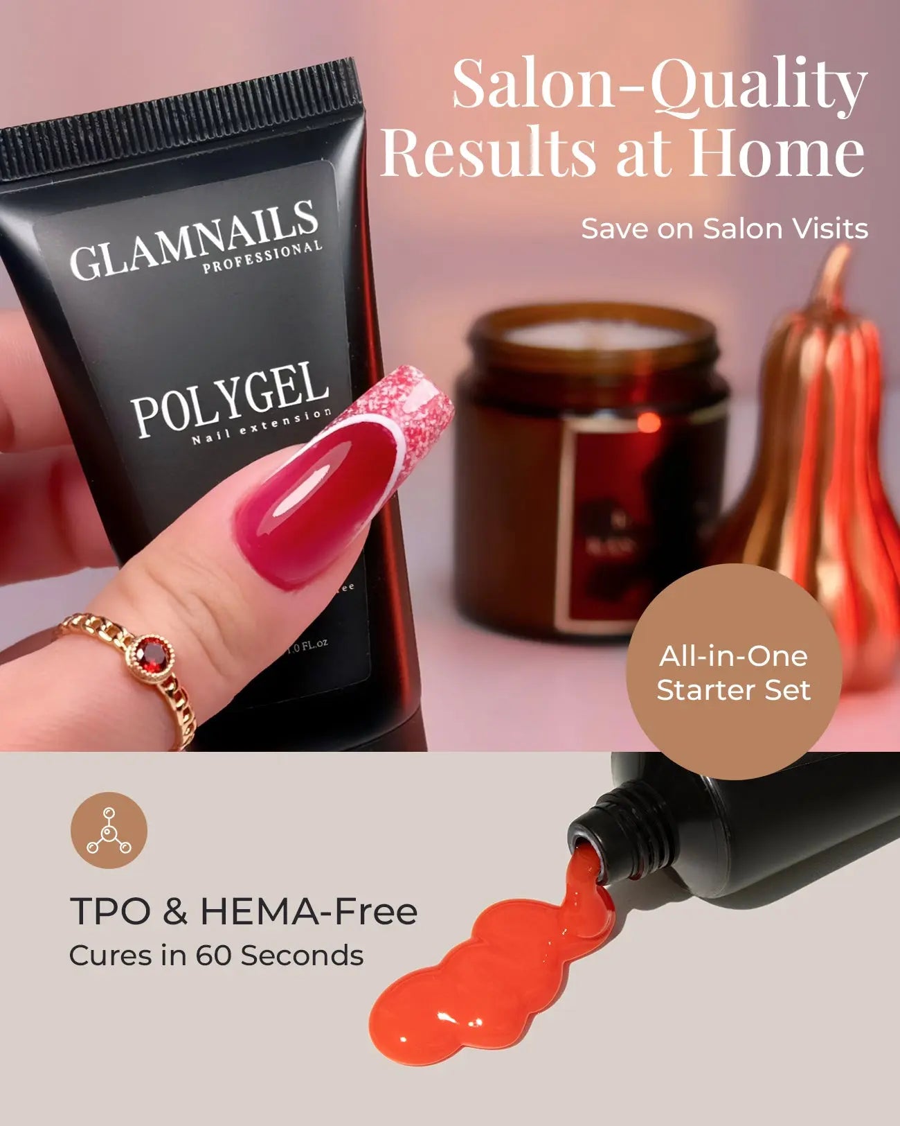 Glamnailsprofessional Gesundheit & Schönheit > Nagelpflege > Nagelgel Polygel Starterset | 1+1 Gratis Farben