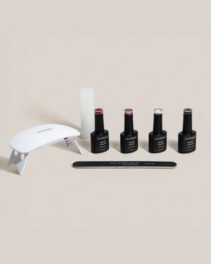 Gel-Nagellack-Starterset | 2+2 kostenlose Farben | Ohne Base/Topcoat