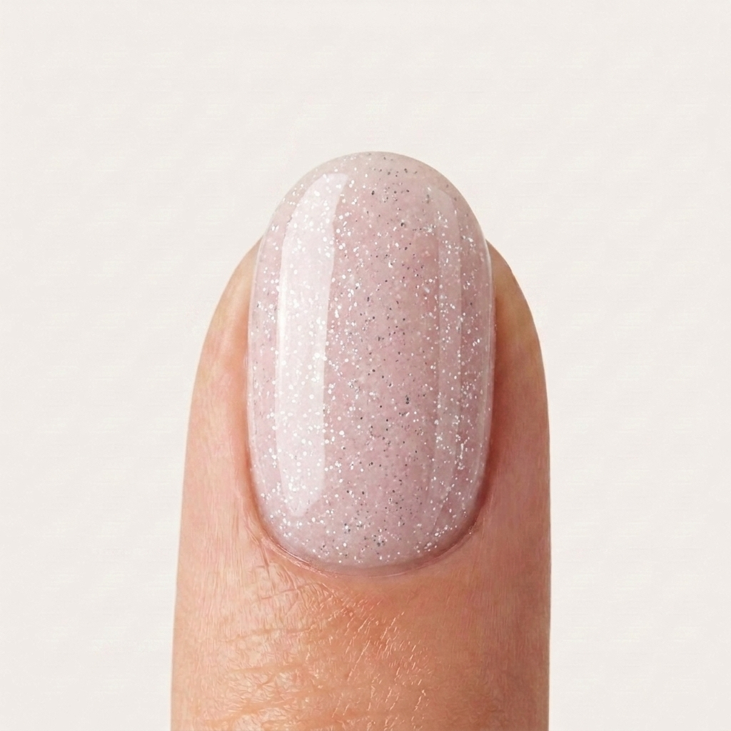 Polygel Champagne Sparkle Glamnailsprofessional 